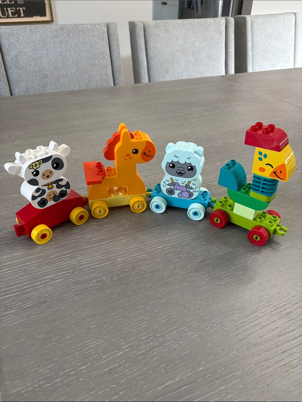 Lego Duplo animal train